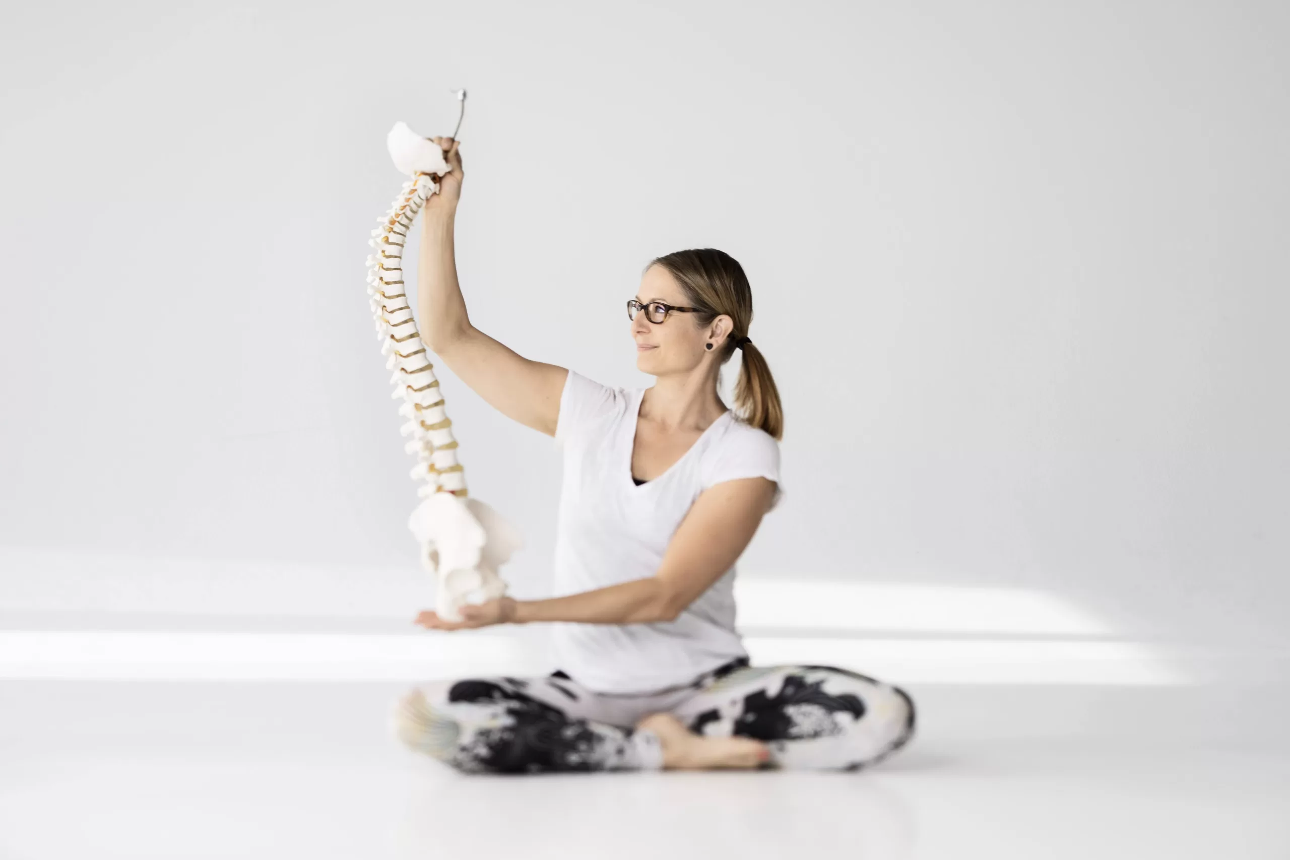 Anatomy in a yoga teacher training class